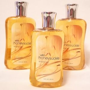 NEW 3 Wild Honeysuckle Shower Gel Bath & Body Work
